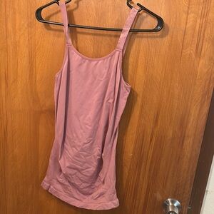 Feathers Dusty Pink Tank Top